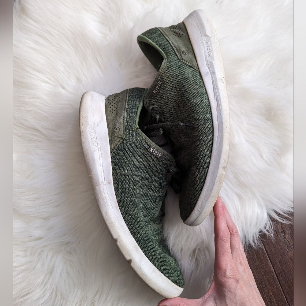 Kizik Madrid Comfortable Breathable Eco-Knit Slip On Sneakers Men's 11 green - Picture 3 of 8
